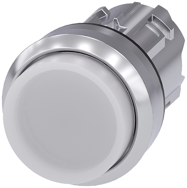 pulsador luminoso, 22 mm, redondo, metal, brillant (3SU1051-0BB60-0AA0)