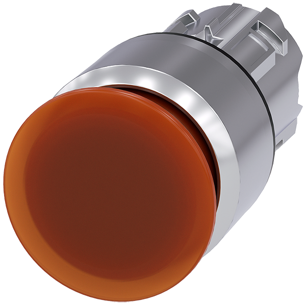 pulsador de seta iluminado, 22 mm, redondo, metal, (3SU1051-1AA00-0AA0)