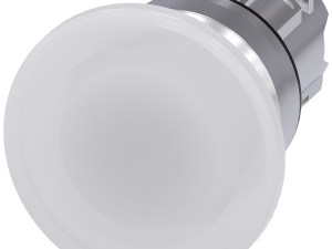 pulsador de seta iluminado, 22 mm, redondo, metal, (3SU1051-1BD60-0AA0)