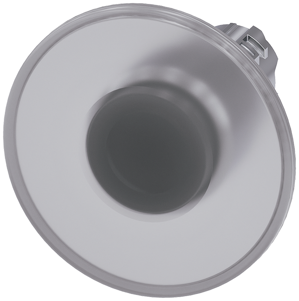 pulsador de seta iluminado, 22 mm, redondo, metal, (3SU1051-1CA70-0AA0)