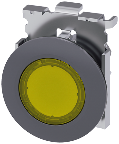 pulsador luminoso, 30 mm, redondo, metal, mate, am (3SU1061-0JA30-0AA0)