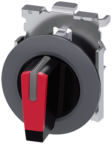 selector, iluminable, 30 mm, redondo, metal, mate, (3SU1062-2DM20-0AA0)