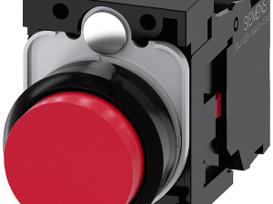 pulsador, 22 mm, redondo, plástico, rojo, botón, s (3SU1100-0BB20-1CA0)