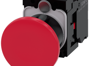 pulsador de seta, 22 mm, redondo, plástico, rojo, (3SU1100-1BA20-1CA0)