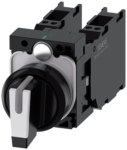 selector, iluminable, 22 mm, redondo, plástico, bl (3SU1100-2BL60-3LA0)