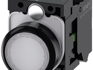 pulsador luminoso, 22 mm, redondo, plástico, blanc (3SU1102-0AB60-3BA0)