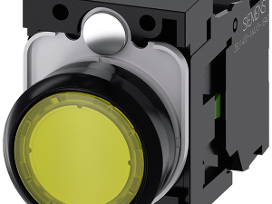 pulsador luminoso, 22 mm, redondo, plástico, amari (3SU1103-0AB30-1BA0)