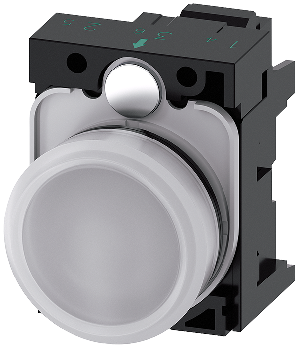 lámpara de señalización, 22 mm, redondo, plástico, (3SU1103-6AA60-3AA0)