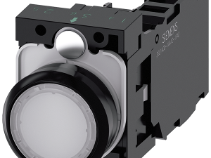 pulsador luminoso, 22 mm, redondo, plástico, blanc (3SU1106-0AB60-1FA0)