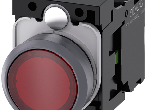 pulsador luminoso, 22 mm, redondo, plástico con an (3SU1132-0AB20-1BA0)