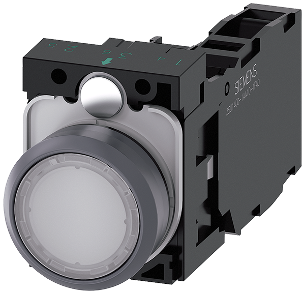 pulsador luminoso, 22 mm, redondo, plástico con an (3SU1136-0AB60-1FA0)