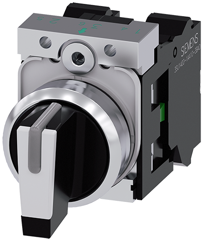 selector, iluminable, 22 mm, redondo, metal, brill (3SU1150-2BM60-3NA0)