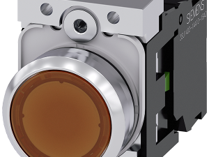 pulsador luminoso, 22 mm, redondo, metal, brillant (3SU1152-0AB00-1BA0)