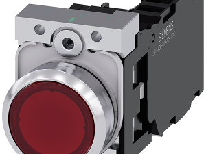 pulsador luminoso, 22 mm, redondo, metal, brillant (3SU1152-0AB20-1FA0)