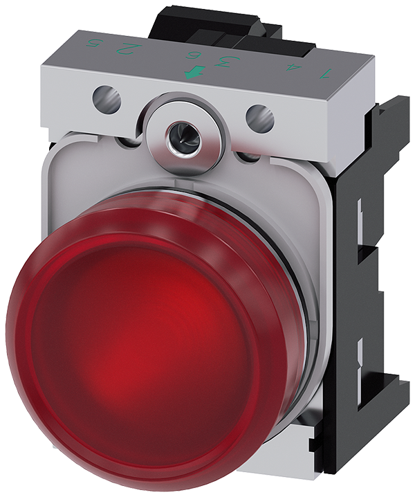 lámpara de señalización, 22 mm, redondo, metal, br (3SU1152-6AA20-3AA0)