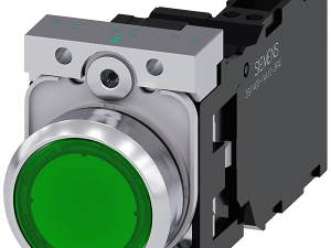 pulsador luminoso, 22 mm, redondo, metal, brillant (3SU1156-0AB40-3FA0)