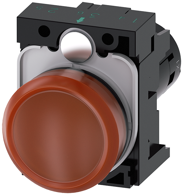 lámpara de señalización, compacto, 22 mm, redondo, (3SU1201-6AC00-1AA0)