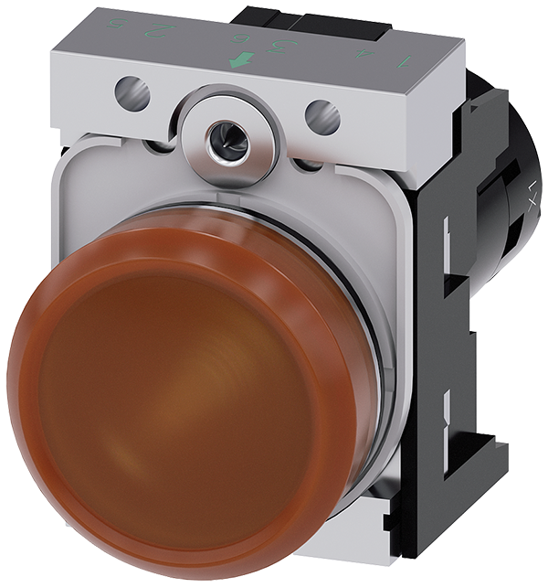 lámpara de señalización, compacto, 22 mm, redondo, (3SU1251-6AF00-1AA0)