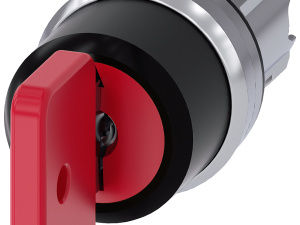 interruptor de llave O.M.R, 22 mm, redondo, metal, (3SU1050-4FL11-0AA0)