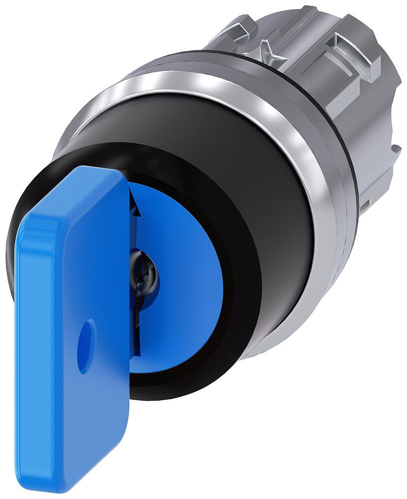 interruptor de llave O.M.R, 22 mm, redondo, metal, (3SU1050-4GL01-0AA0)