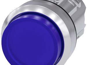 pulsador luminoso, 22 mm, redondo, metal, brillant (3SU1051-0BB50-0AA0)