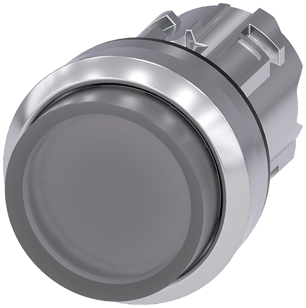 pulsador luminoso, 22 mm, redondo, metal, brillant (3SU1051-0BB70-0AA0)