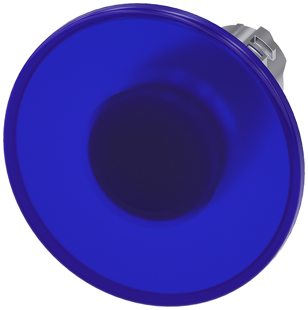 pulsador de seta iluminado, 22 mm, redondo, metal, (3SU1051-1CA50-0AA0)