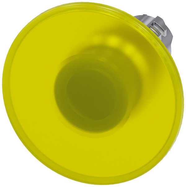 pulsador de seta iluminado, 22 mm, redondo, metal, (3SU1051-1CD30-0AA0)