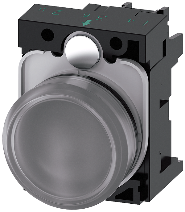 lámpara de señalización, 22 mm, redondo, plástico, (3SU1103-6AA70-1AA0)