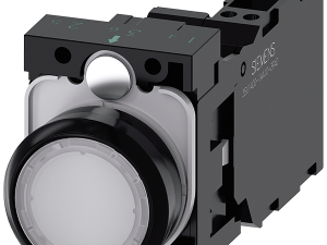 pulsador luminoso, 22 mm, redondo, plástico, blanc (3SU1106-0AB60-3FA0)