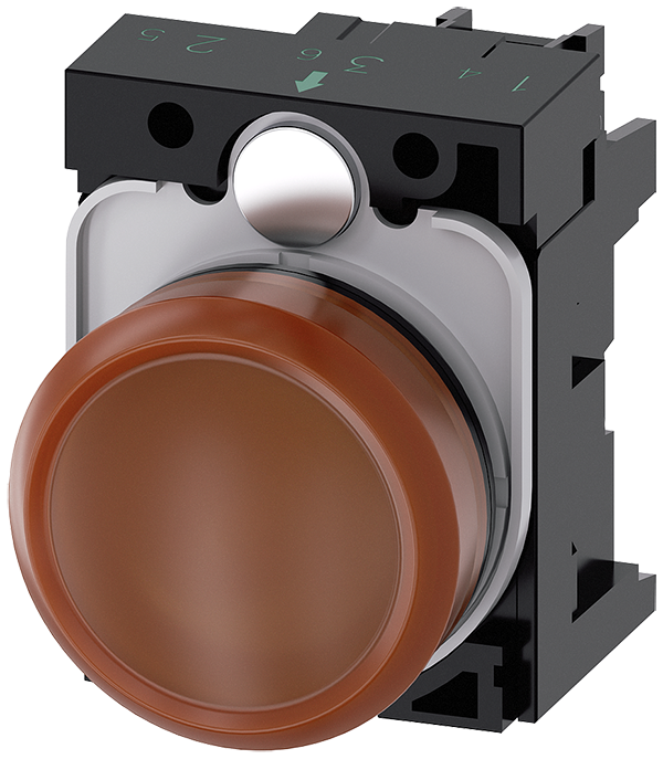 lámpara de señalización, 22 mm, redondo, plástico, (3SU1106-6AA00-1AA0)