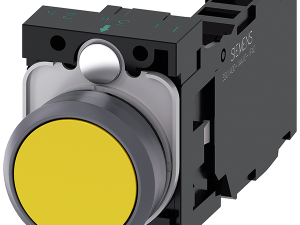 pulsador, 22 mm, redondo, plástico con anillo fron (3SU1130-0AB30-1FA0)