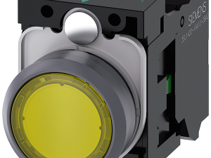 pulsador luminoso, 22 mm, redondo, plástico con an (3SU1132-0AB30-3BA0)