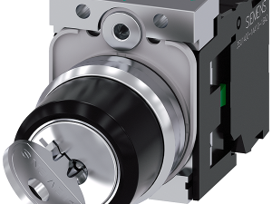 Interruptor de llave RONIS, 22 mm, redondo, metal, (3SU1150-4BF11-1BA0)