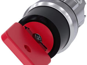 interruptor de llave O.M.R, 22 mm, redondo, metal, (3SU1050-4FF21-0AA0)