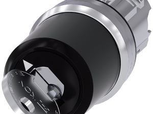 Interruptor de llave IKON, 22 mm, redondo, metal, (3SU1050-5XC01-0AA0)