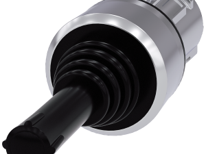 manipulador, 22 mm, redondo, metal brillante, negr (3SU1050-7AC88-0AA0)