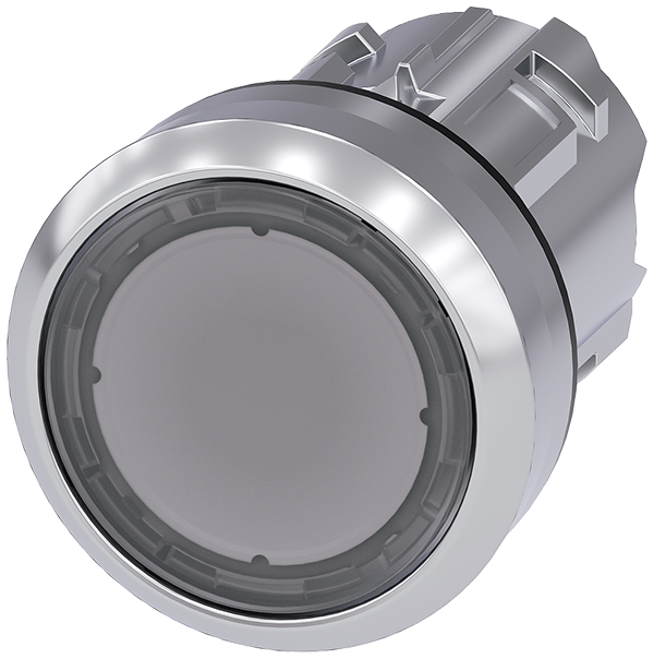 pulsador luminoso, 22 mm, redondo, metal, brillant (3SU1051-0AA70-0AA0)