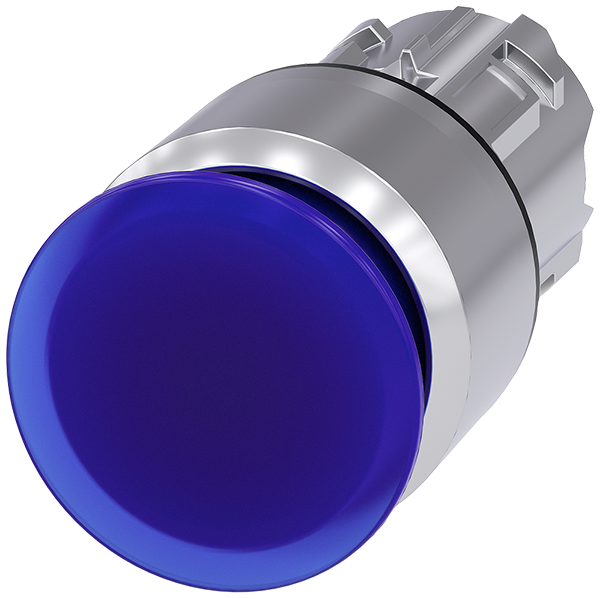 pulsador de seta iluminado, 22 mm, redondo, metal, (3SU1051-1AA50-0AA0)