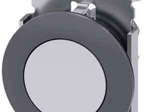 pulsador, 30 mm, redondo, metal, mate, blanco, ani (3SU1060-0JA60-0AA0)