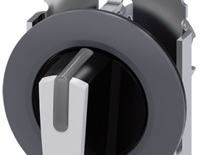 selector, iluminable, 30 mm, redondo, metal, mate, (3SU1062-2DM60-0AA0)