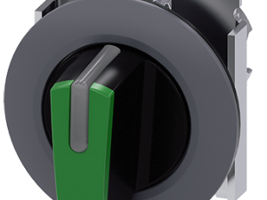selector, iluminable, 30 mm, redondo, metal, mate, (3SU1062-2EL40-0AA0)