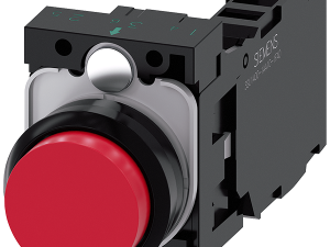 pulsador, 22 mm, redondo, plástico, rojo, botón, s (3SU1100-0BB20-1FA0)