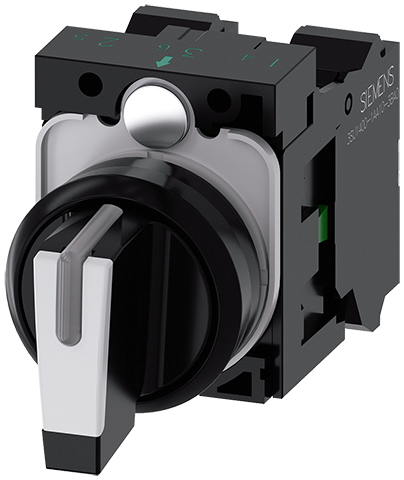 selector, iluminable, 22 mm, redondo, plástico, bl (3SU1100-2BM60-3NA0)