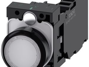 pulsador luminoso, 22 mm, redondo, plástico, blanc (3SU1103-0AB60-1FA0)