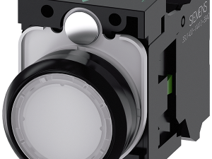 pulsador luminoso, 22 mm, redondo, plástico, blanc (3SU1103-0AB60-3BA0)