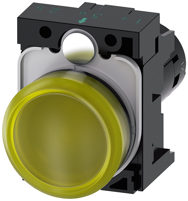 lámpara de señalización, compacto, 22 mm, redondo, (3SU1201-6AF30-1AA0)