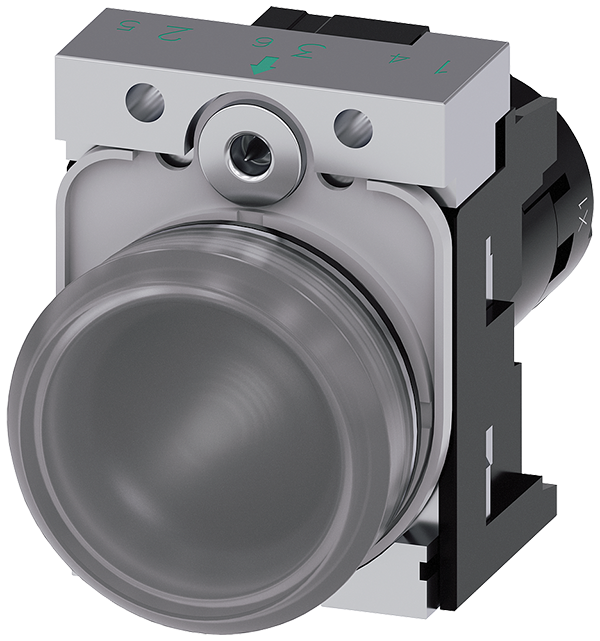 lámpara de señalización, compacto, 22 mm, redondo, (3SU1251-6AF70-1AA0)