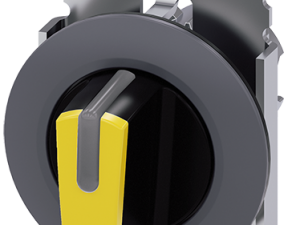 selector, iluminable, 30 mm, redondo, metal, mate, (3SU1062-2DL30-0AA0)