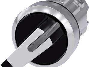 Selector iluminable, 22 mm, redondo, metal brillan (3SU1052-2FC60-0AA0)